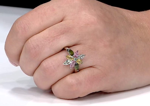 Anello floreale multi