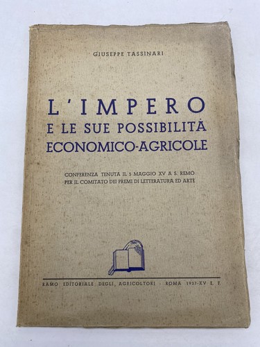 Giuseppe tassinari l - tassinari, l'impero