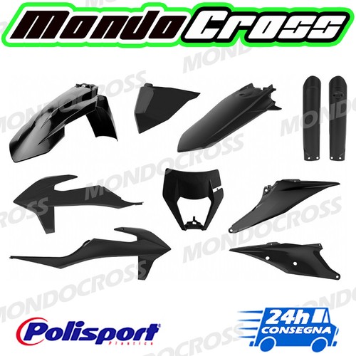 Kit plastiche polisport nero - plastiche,