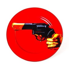 Porcelain Plate Revolver Gold