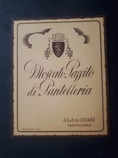 TARGHETTA PUBBLICITARIA  MOSCATO PASSITO DI PANTELLERIA