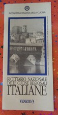 Book Libro VENETO/3 Ricettario nazionale cucine regionali italiane 1997 (L42)