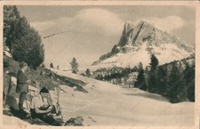 1948 SASS DE PUTIA Panorama Alpinismo montagna Bolzano Cartolina