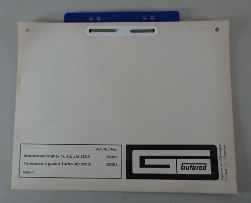 Gutbrod turbo jet 250a - gutbrod,