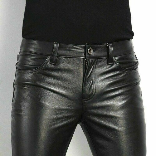 Pantalone uomo pelle aderente