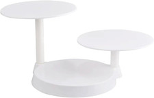 , Alzata per Torte a 3 Piani, Realizzata in Plastica Resistente E Riutilizzabile