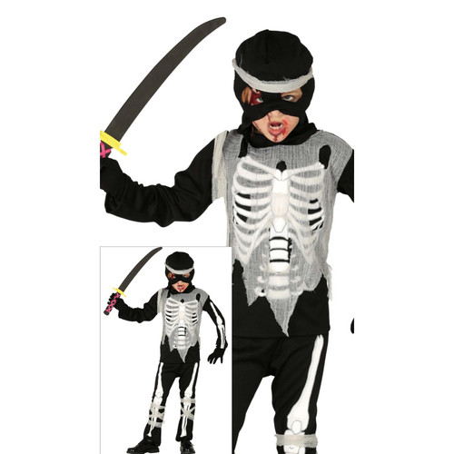 Costume skeleton ninja vestito - costume,