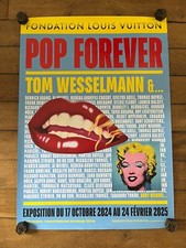 Affiche TOM WESSELMANN 40 X 60 POP Forever WARHOL VUITTON Koons Bleu Marylin