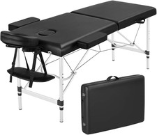 Lettino Da Massaggio Pieghevole Portatile Professionale a 2 Zone Alluminio per F