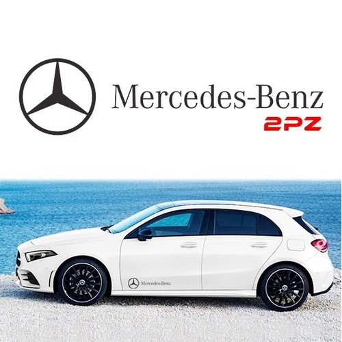 Adesivo auto mercedes - mercedes, 2pz