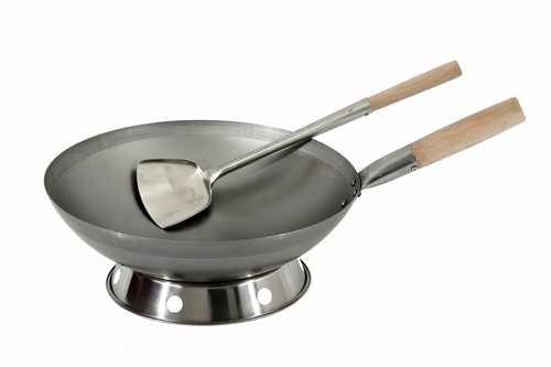 Wok set padella 33cm fondo - 33cm, Ø