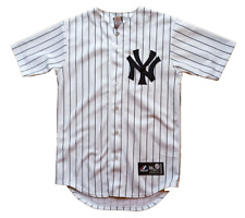 Majestic New York Yankees Home maglia gessato MLB bianca S