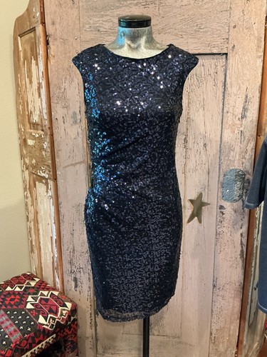 Vintage cache paillettes blu - paillettes,