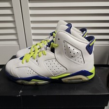 Nike Jordan 6 Retro Fierce Green GG 2014 543390-108 scuola elementare taglia 7 nuove con scatola