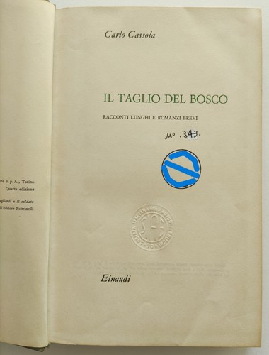 Libro taglio del bosco - il,
