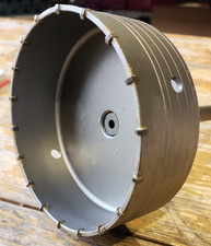 carotatrice SDS Plus, diametro 160 mm, filettatura M22,  adattatore 220 mm