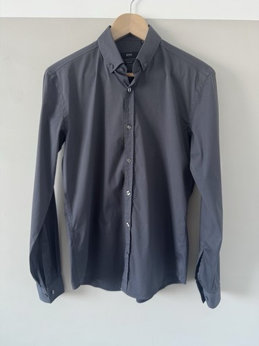 Camicia hugo boss grigia - camicia,