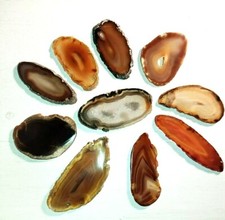 Fetta agata naturale marrone