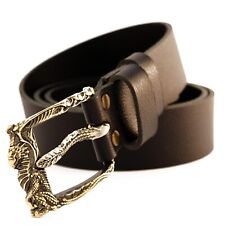 Cintura in pelle con fibbia in