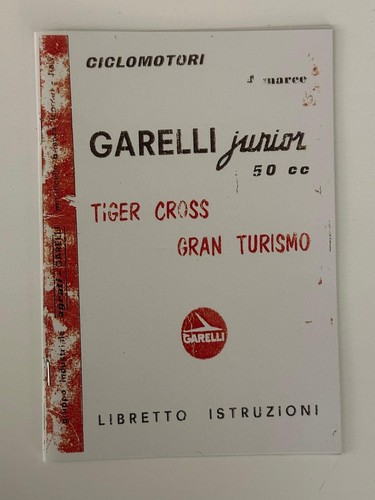 Garelli junior libretto uso - garelli,