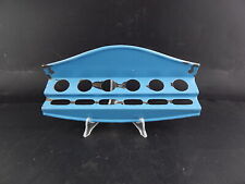ANTICO RARO PORTA UTENSILI CUCINA METALLO LATTA SMALTATO AZZURRO SHABBY CHIC 