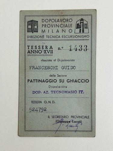 Tessera sport pattinaggio - sport,