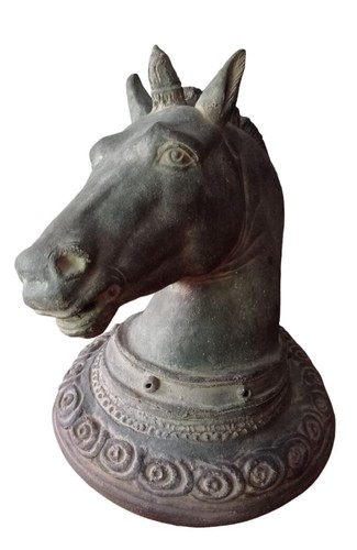 Testa cavallo in terracotta - ,,