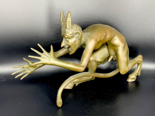 Scultura bronzo diavolo - in,