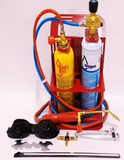 Kit saldatura ossigeno gas Turbo Set 90 con cannello e 2 bombolette in dotazione