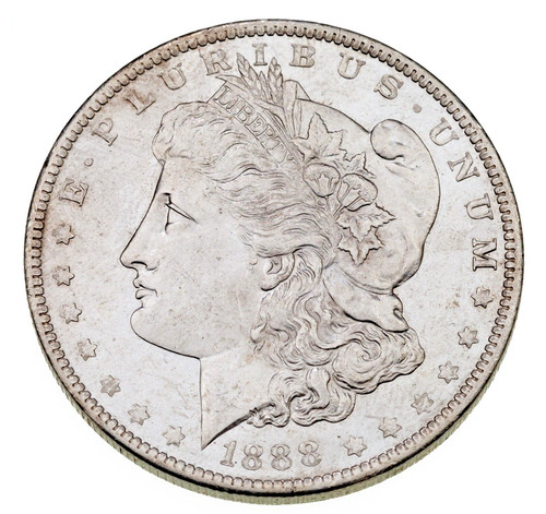 1888 dollaro d - 1888, d'argento