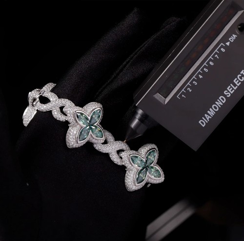 Bracciale quadrifoglio verde