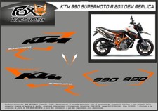 ADESIVI stickers MOTO KIT per KTM 990 SUPERMOTO R 2011 2012 REPLICA OEM