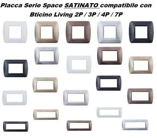 Placca satinata compatibile - placca,