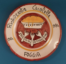 1984  XX°  RISTORANTE CICOLELLA FOGGIA TROCCOLI ALLA FOGGIANA  PIATTO RICORDO