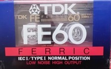 TDK FE60 Cassetta Audio 60 MINUTI Nuova 