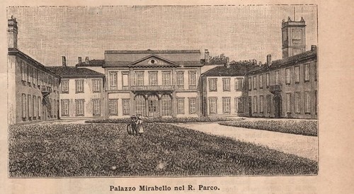 Stampa antica monza veduta - antica,