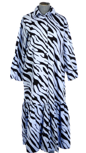 Zara zebra vestito maxi - zebra,