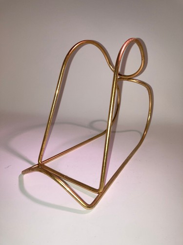 Large gold brass metal wire - gold,