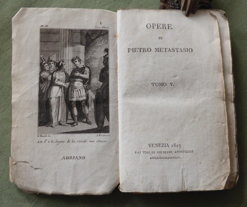 Libro opere metastasio tomo - libro,