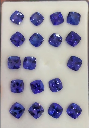 Coppia cuscini tanzanite - , aaa+