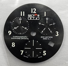NOS Sector 975 chronograph esfera sphere 5215326216 dial watch vintage
