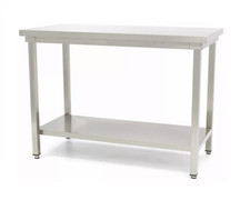 Tavolo 180x60 acciaio inox professionale con ripiano