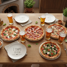 Piatto pizza "è tempo di