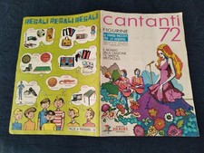 ALBUM PANINI CANTANTI 72 vuoto svuotato empty emptied leer vide vacio 1972