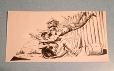 Zagor Striscia prima serie numero 5 copertina originale di Gallieno Ferri 12x22