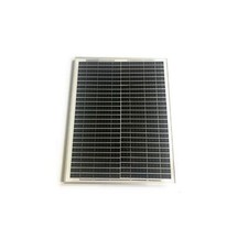 Pannello Solare Fotovoltaico Monocristallino Da 20W 21V Con Pinze A Coccodrillo