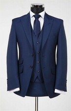 Uomo Blu Abiti Firmato