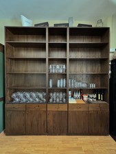 Libreria grande in legno artigianale – 3 moduli di altezza 260 cm - fatta a mano