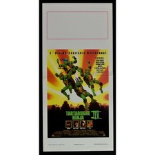locandina TARTARUGHE NINJA III 3 Teenage Mutant Turtles gilard riscossa ooze B22