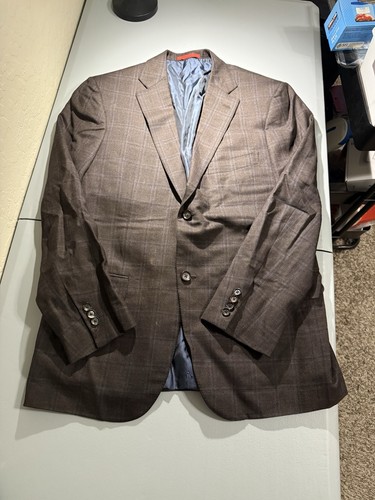Isaia napoli brown plaid - napoli,